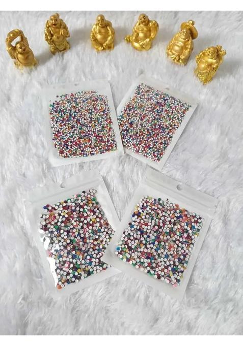 Multicolor Designer Velvet Bindi Set