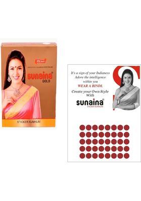 Maroon Designer Velvet Bindi Set