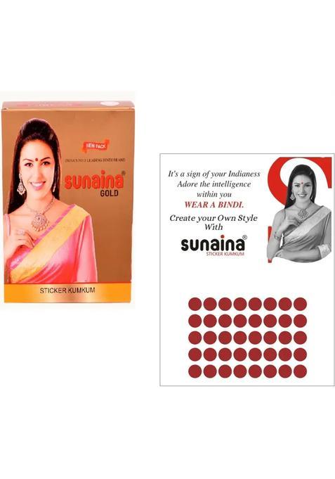 Maroon Designer Velvet Bindi Set