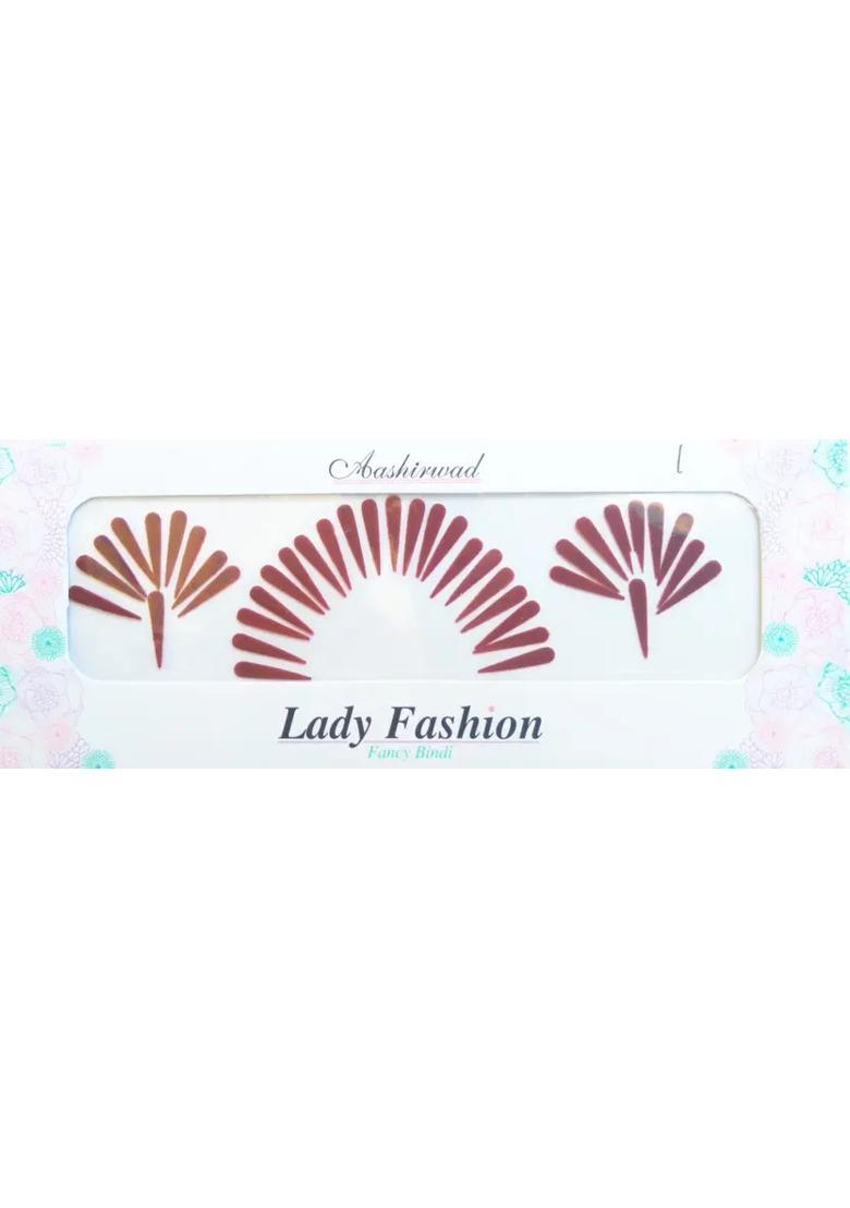 Maroon Designer Bindi Set - Indya