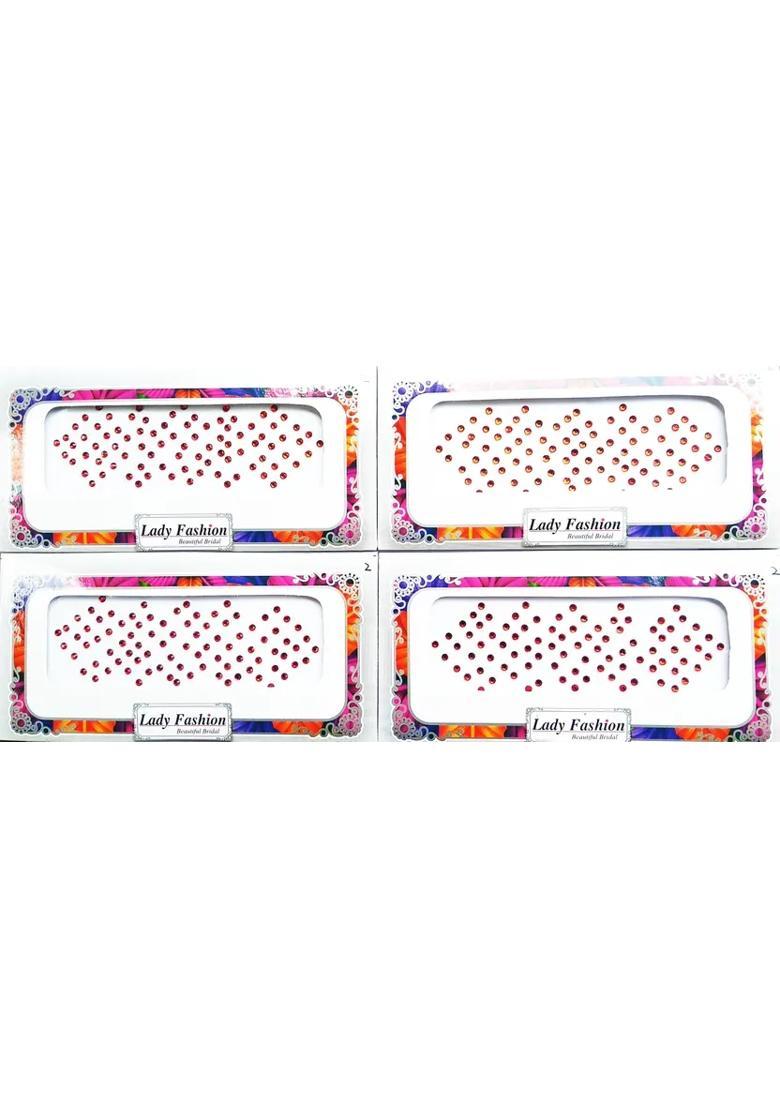 Red Designer Bindi Set - Indya