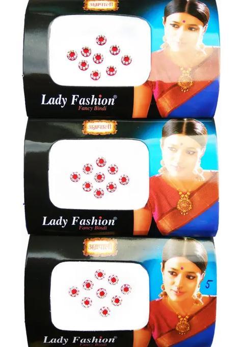 Red Designer Bindi Set