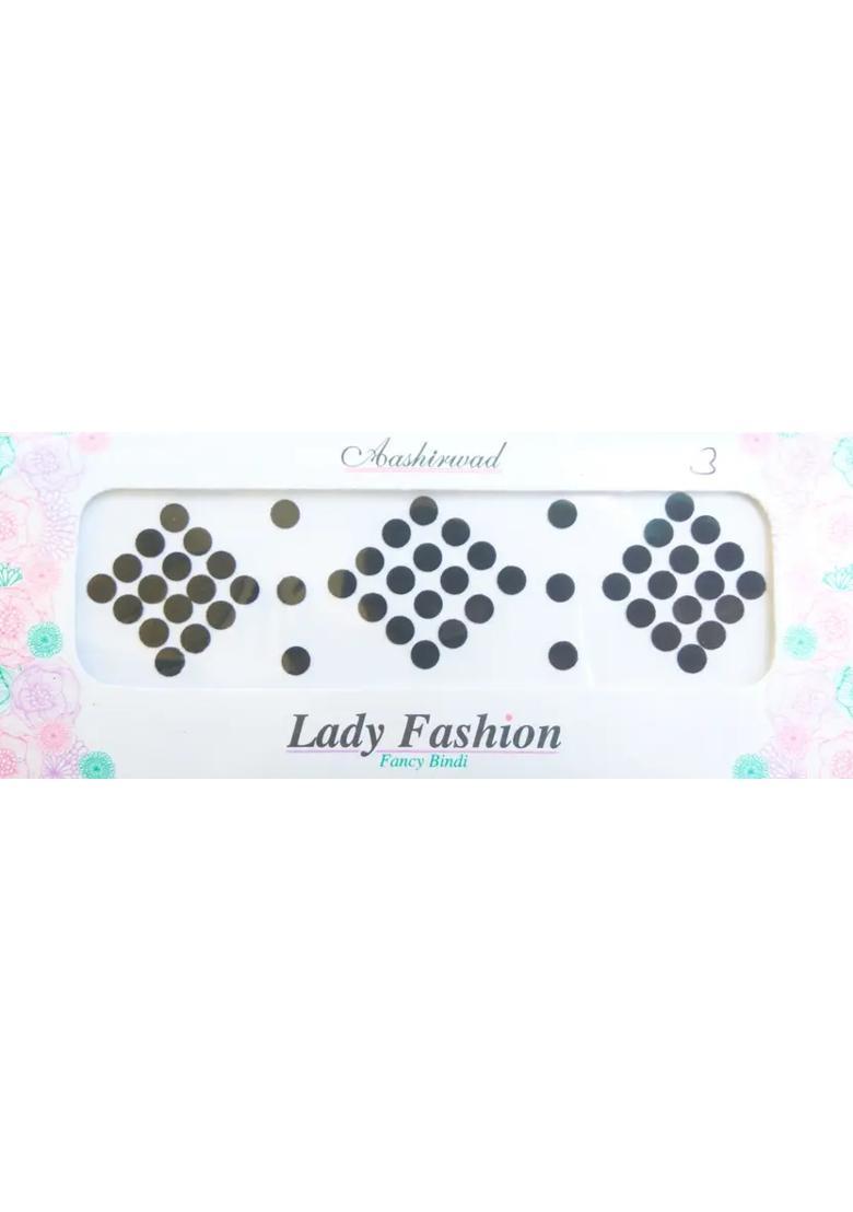Black Designer Bindi Set - Indya