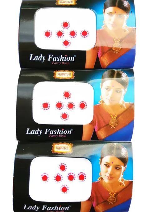 Red Designer Bindi Set