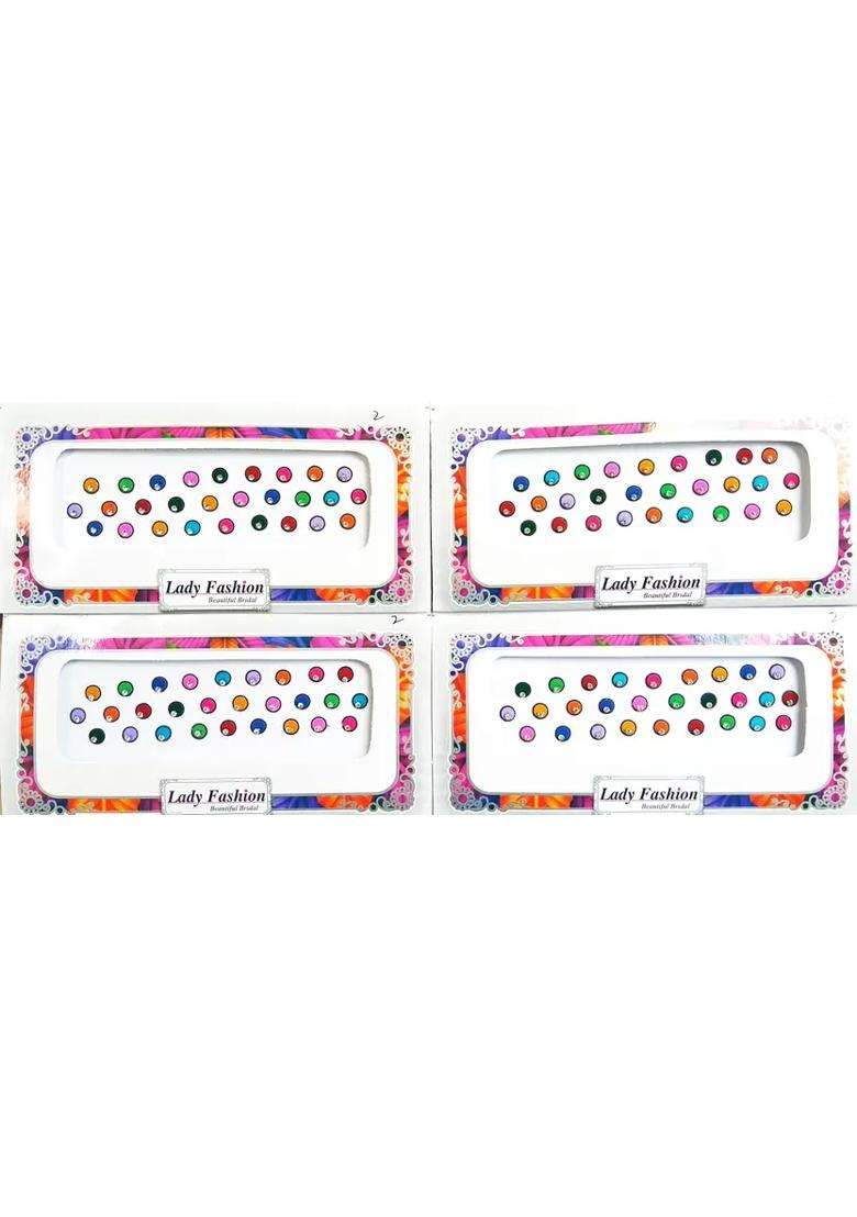 Multicolor Designer Bindi Set - Indya