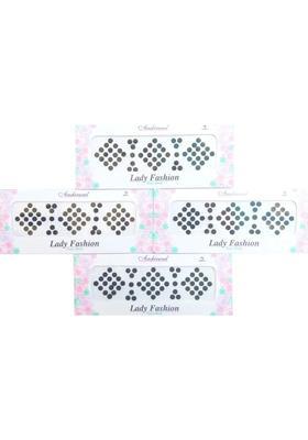 Black Designer Bindi Set