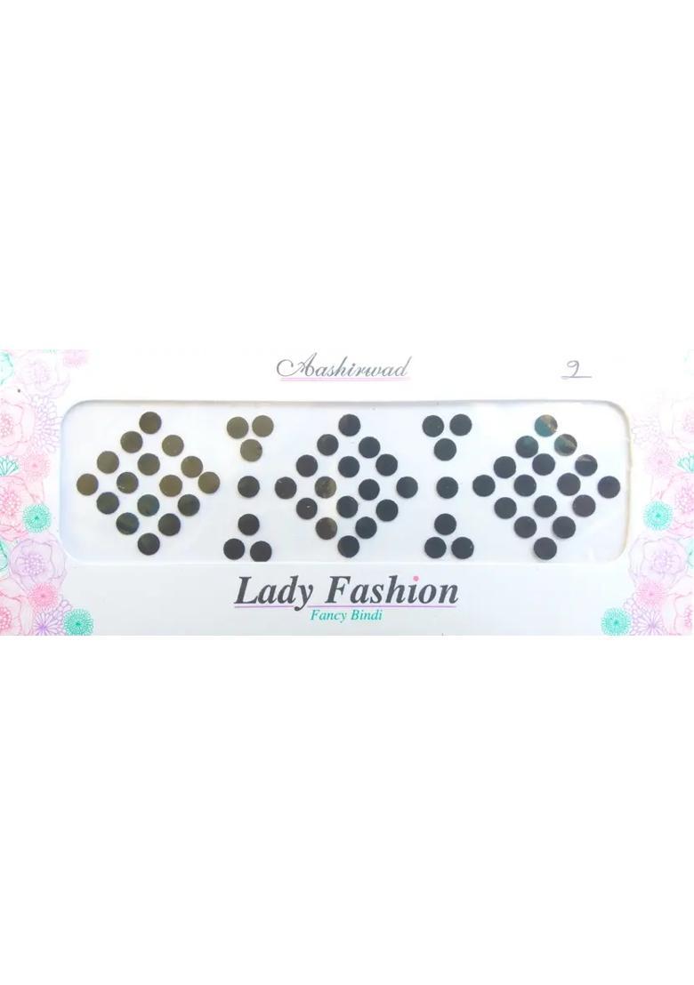 Black Designer Bindi Set - Indya