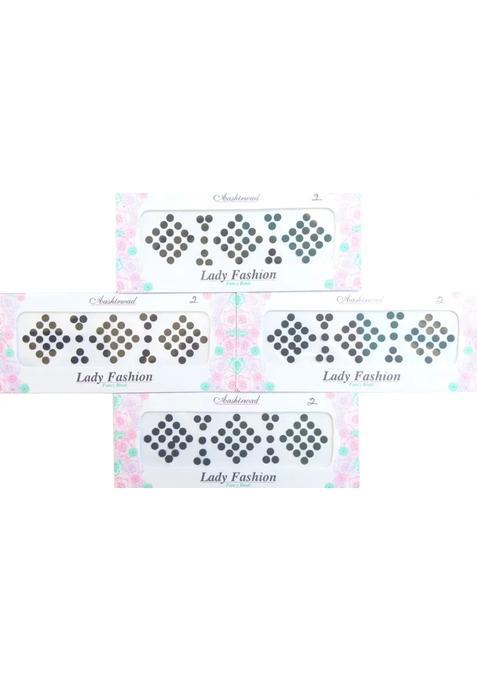 Black Designer Bindi Set