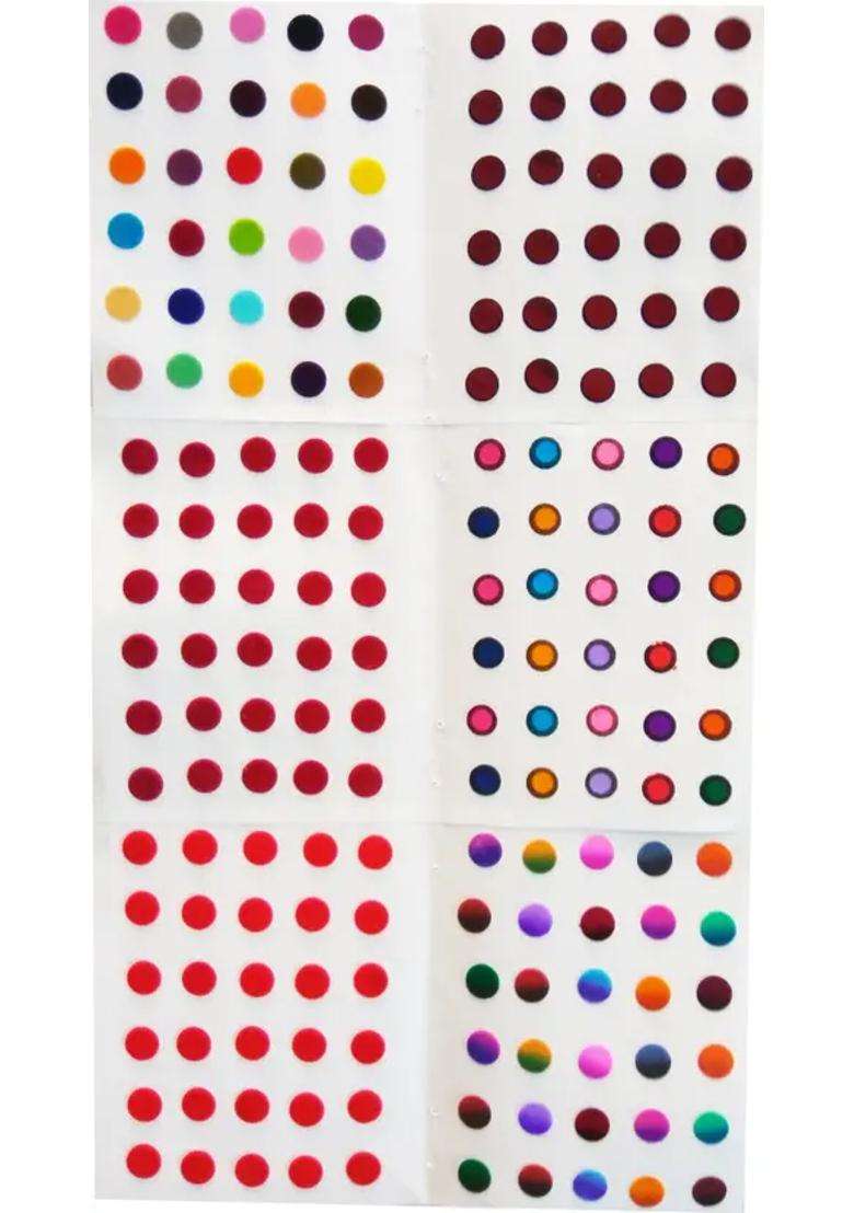 Multicolor Designer Velvet Bindi Set - Indya