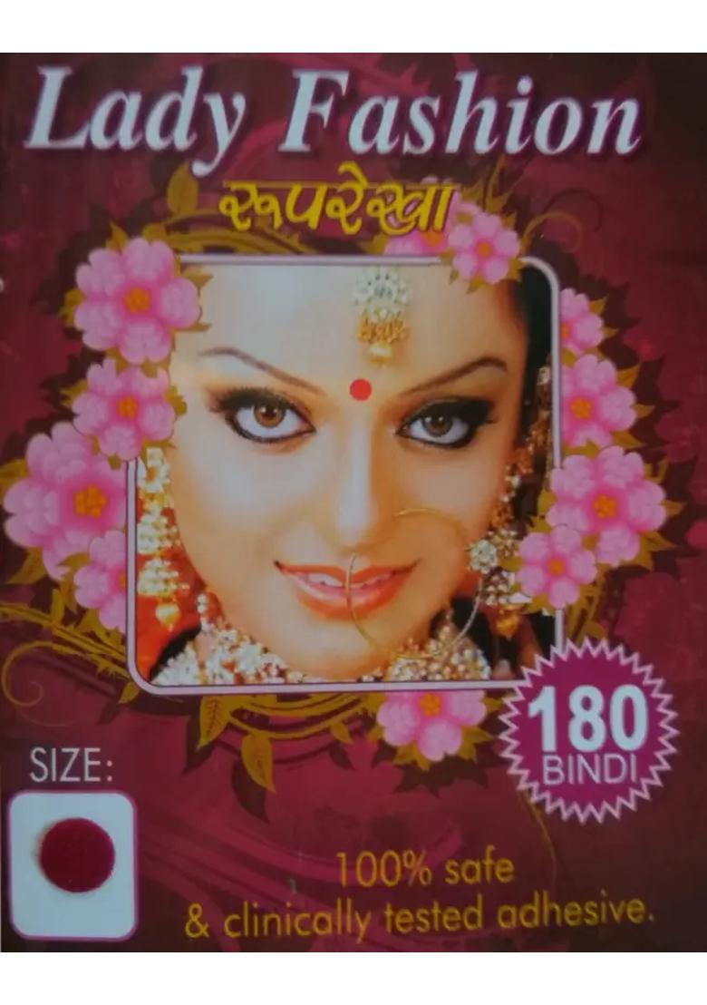 Multicolor Designer Velvet Bindi Set - Indya