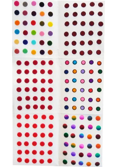 Multicolor Designer Velvet Bindi Set