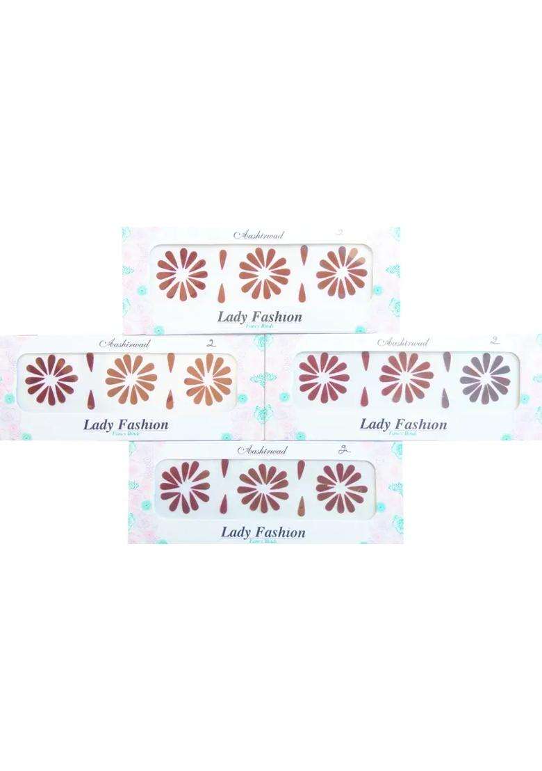Maroon Designer Bindi Set - Indya
