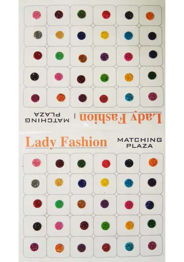 Multicolor Designer Velvet Bindi Set - Indya
