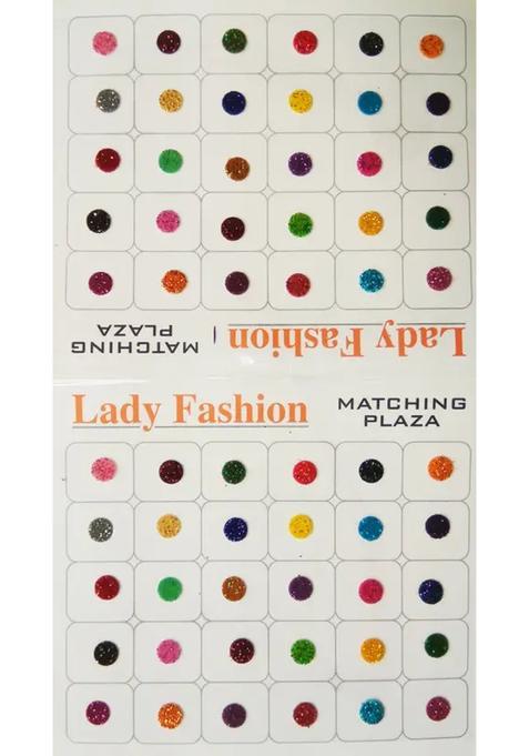 Multicolor Designer Velvet Bindi Set