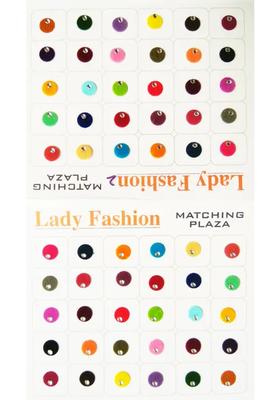 Multicolor Designer Velvet Bindi Set