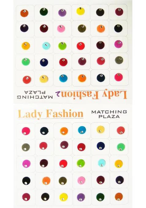 Multicolor Designer Velvet Bindi Set