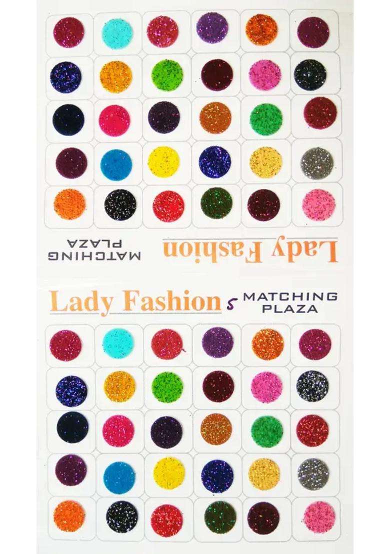 Multicolor Designer Velvet Bindi Set - Indya