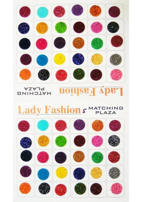 Multicolor Designer Velvet Bindi Set