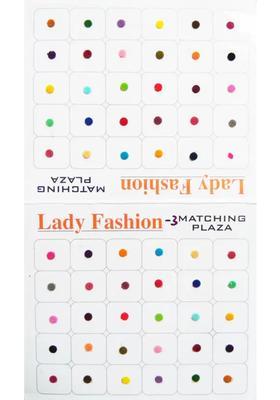 Maroon Designer Velvet Bindi Set