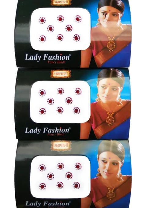 Maroon Designer Bindi Set