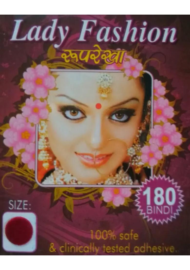 Multicolor Designer Velvet Bindi Set - Indya