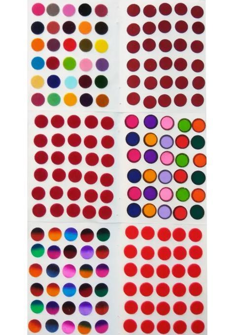 Multicolor Designer Velvet Bindi Set