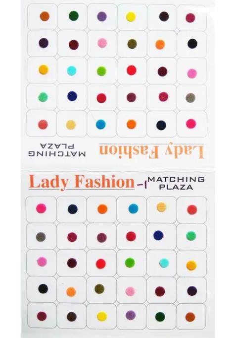 Multicolor Designer Velvet Bindi Set