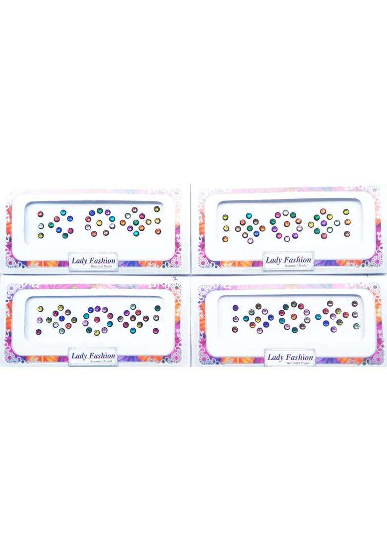 Multicolor Designer Bindi Set - Indya