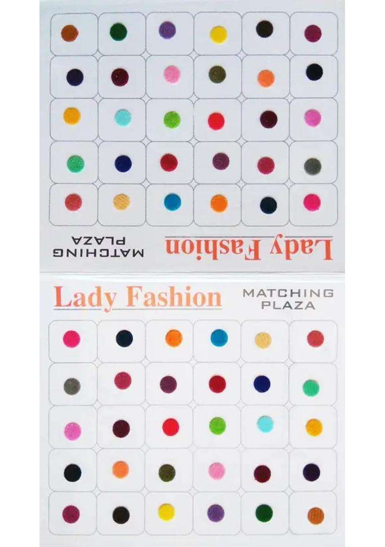 Multicolor Designer Velvet Bindi Set - Indya