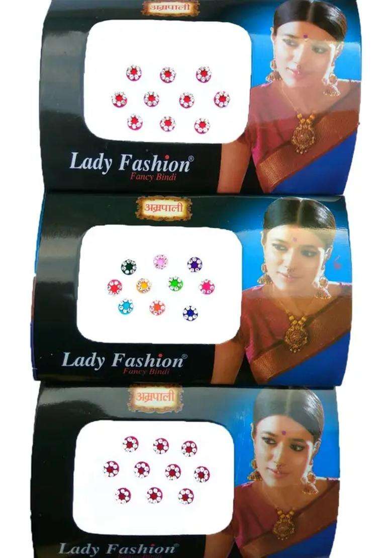 Multicolor Designer Bindi Set - Indya