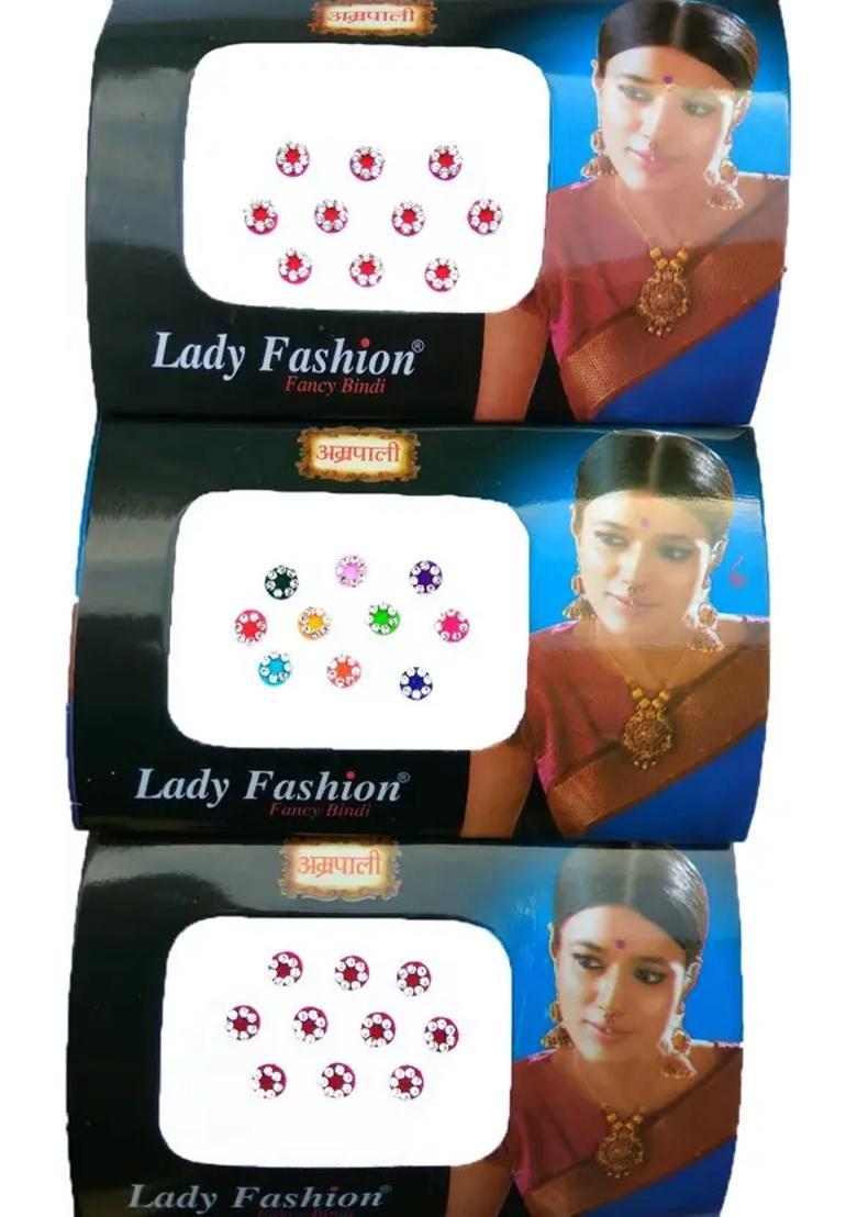 Multicolor Designer Bindi Set - Indya