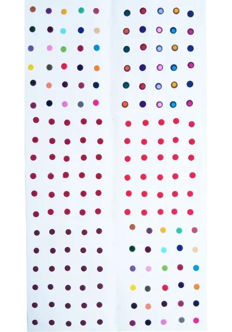 Multicolor Designer Velvet Bindi Set