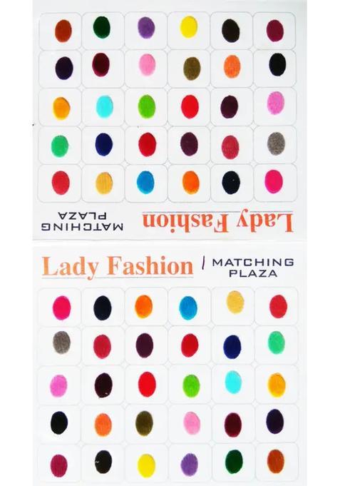 Multicolor Designer Velvet Bindi Set