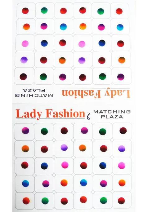 Multicolor Designer Velvet Bindi Set