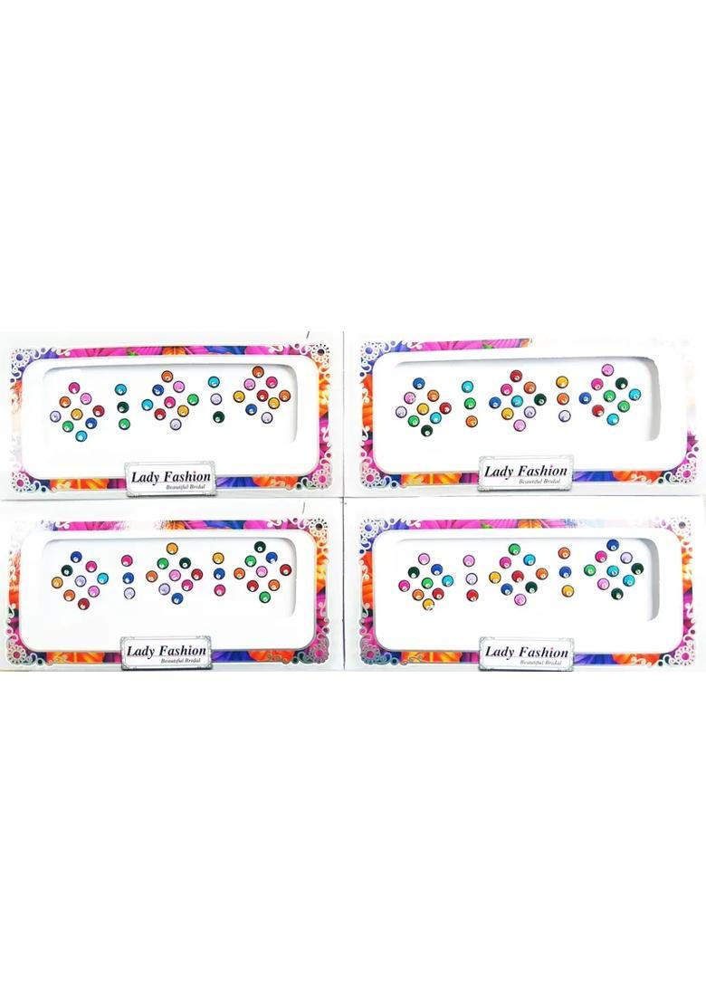 Multicolor Designer Bindi Set - Indya