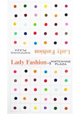 Maroon Designer Velvet Bindi Set