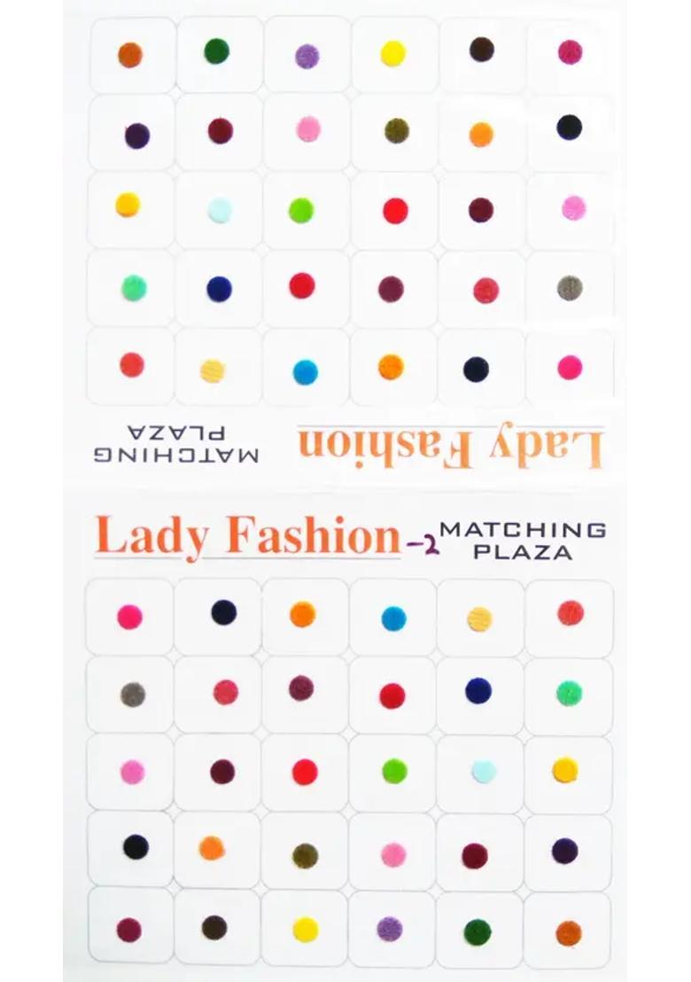 Maroon Designer Velvet Bindi Set - Indya