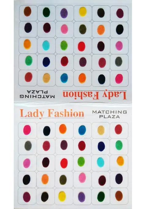 Multicolor Designer Velvet Bindi Set