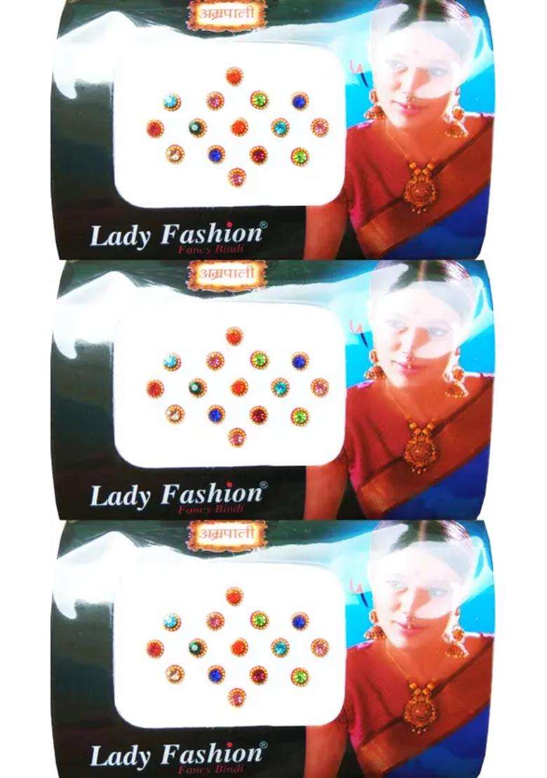 Multicolor Designer Bindi Set - Indya