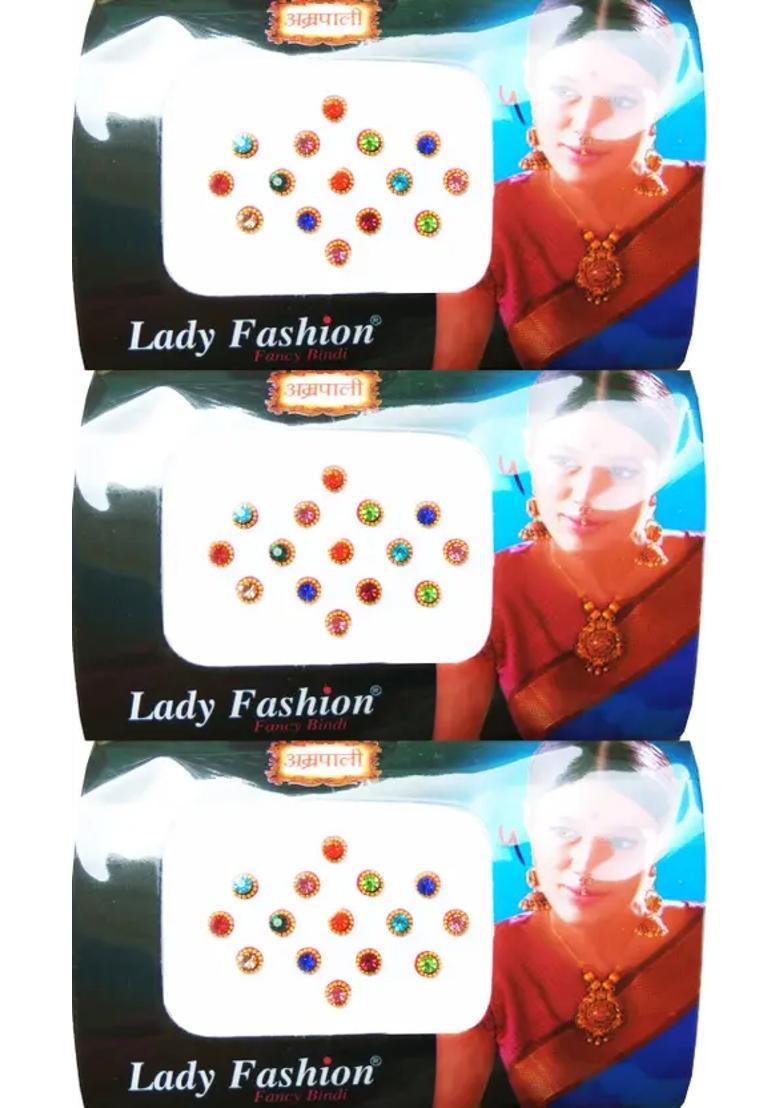 Multicolor Designer Bindi Set - Indya