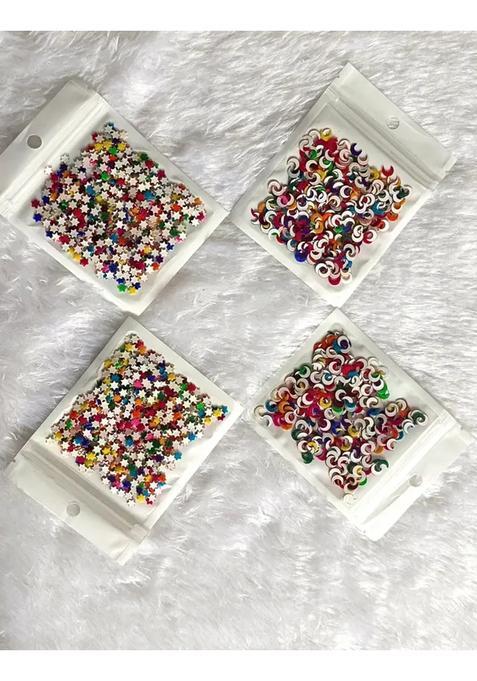 Multicolor Designer Velvet Bindi Set