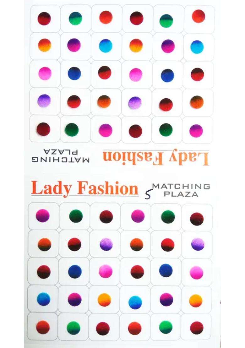 Multicolor Elegant Velvet Bindi Set - Indya