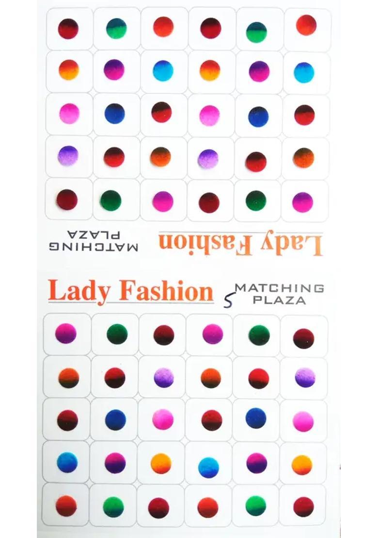 Multicolor Elegant Velvet Bindi Set - Indya