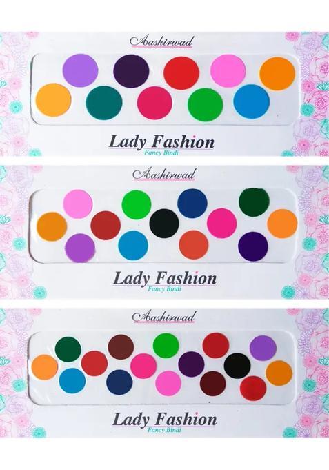 Multicolor Elegant Velvet Bindi Set