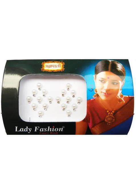 White Elegant Bindi Set