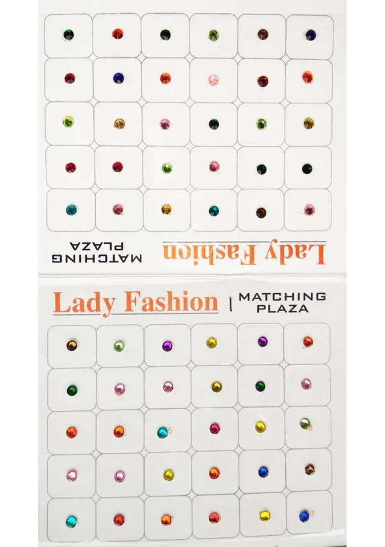 Multicolor Elegant Bindi Set - Indya
