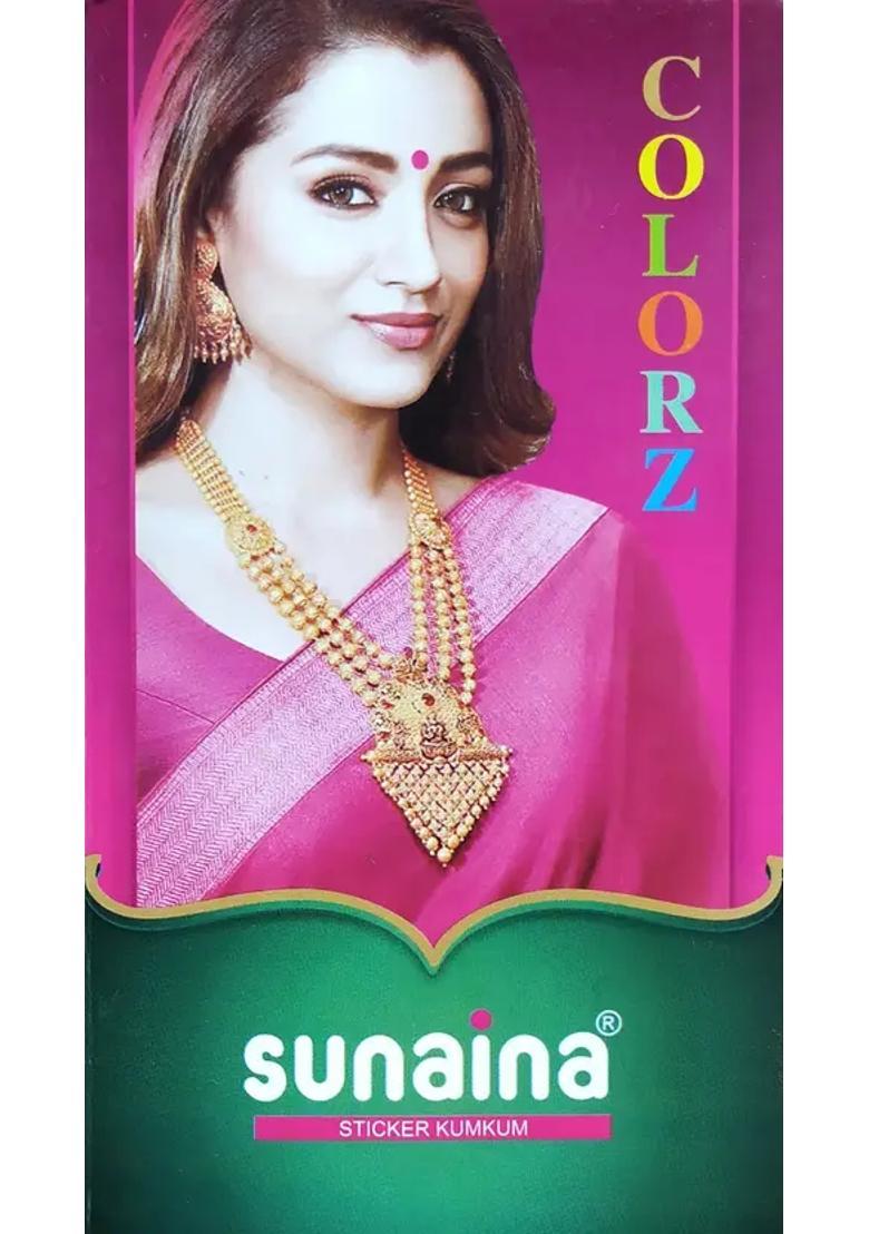 Multicolor Elegant Velvet Bindi Set - Indya