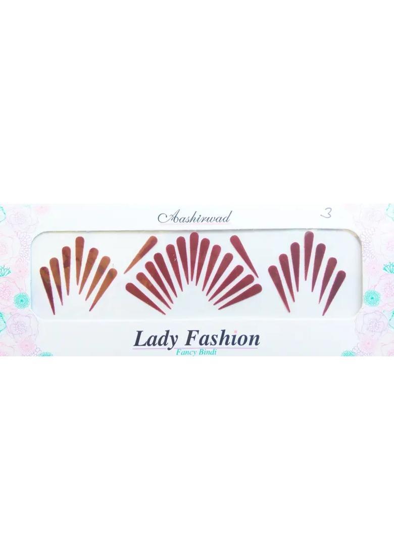 Maroon Elegant Bindi Set - Indya