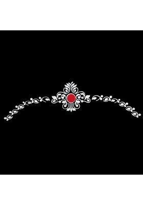 White Elegant Bindi Set