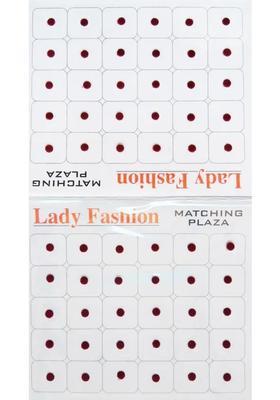 Maroon Elegant Velvet Bindi Set